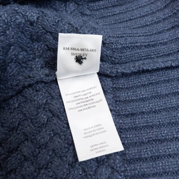 Rails Shepley Cardigan Navy Blue Button Down Shawl Collar Sweater - Picture 13 of 14